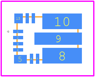 EPC23102ENGRT - EPC PCB footprint - Other - Other - 13-WQFN-HR (3.5x5)