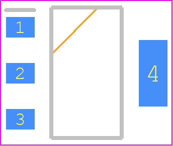 BCP56-16 - onsemi PCB footprint - SOT223 (3-Pin) - SOT223 (3-Pin) - BCP56-16