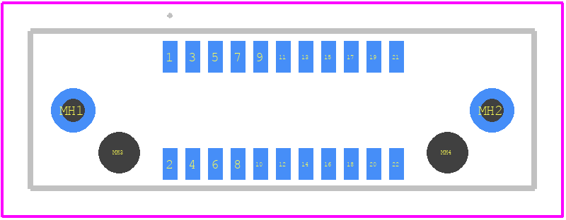 ASP-137968-01 - SAMTEC PCB footprint - Other - Other - ASP-137968-01-5