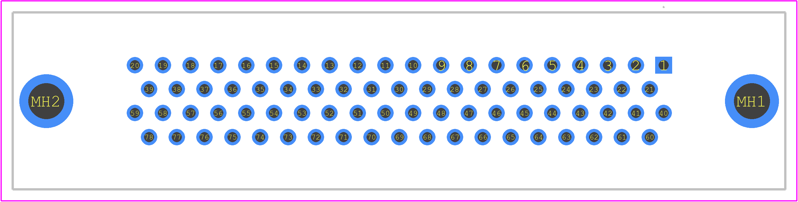 ODD78F3S00X/AA - Positronic PCB footprint - Other - Other - ODD78F3S00X/AA-2