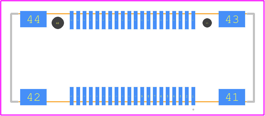 MA01F040VABBR300 - JAE PCB footprint - Other - Other - MA01F040VABBR300-4