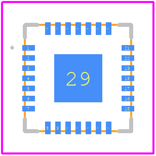 AFBR-FS13B25 - Avago Technologies PCB footprint - Other - Other - AFBR-FS13B25-3