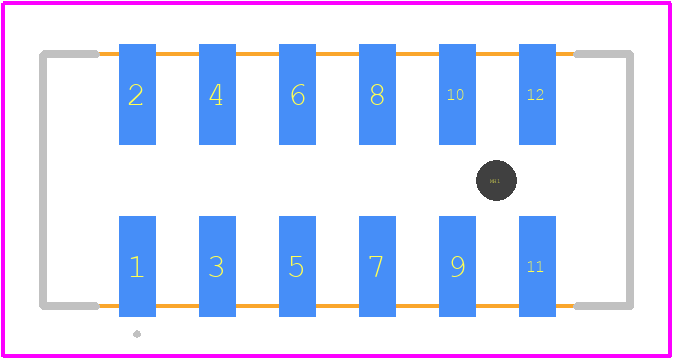 G823MB12321PEU - Amphenol PCB footprint - Other - Other - G823MB12321PEU-2