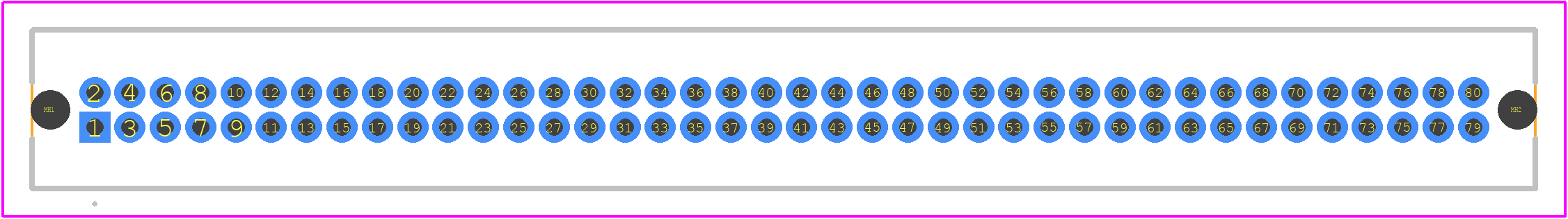 TFM-140-31-S-D-A - SAMTEC PCB footprint - Other - Other - TFM-140-31-S-D-A-1