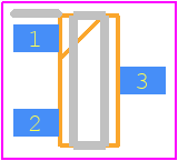 BC817-40LT3G - onsemi PCB footprint - SOT23 (3-Pin) - SOT23 (3-Pin) - SOT-23 (TO-236)