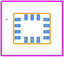 BMI323 - BOSCH PCB footprint - Other - Other - BMI323-2