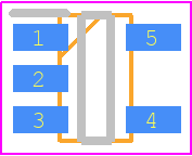 TC74A4-3.3VCT - Microchip PCB footprint - SOT23 (5-Pin) - SOT23 (5-Pin) - SOT-23A-5