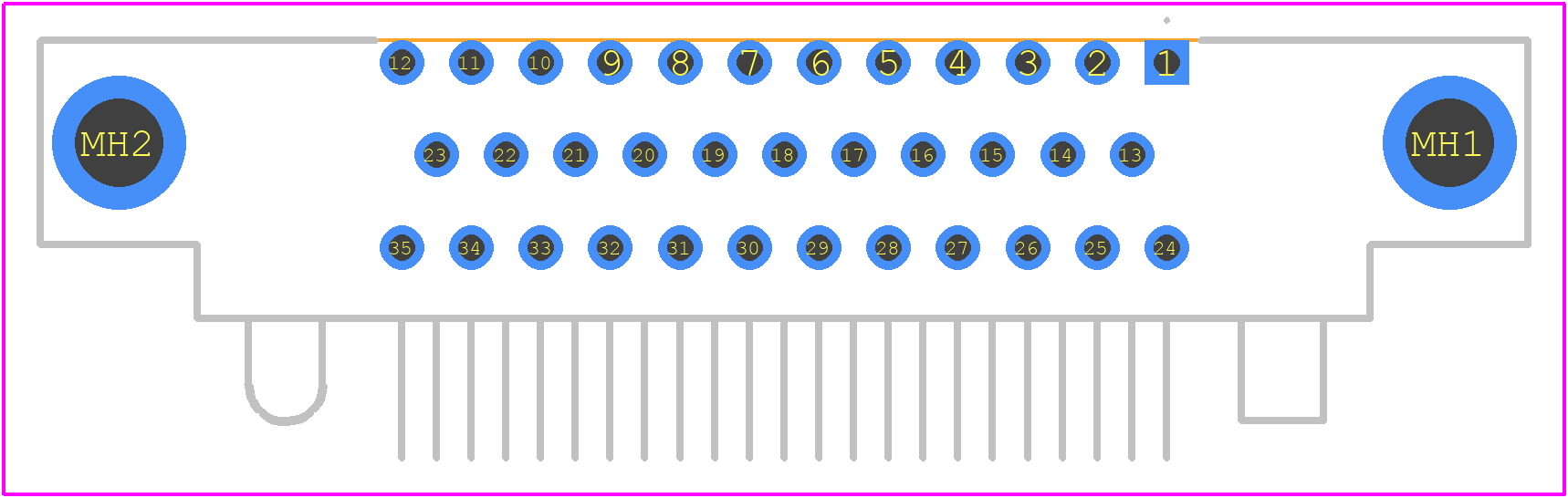 RM372-035-321-2900 - Molex PCB footprint - Other - Other - RM372-035-321-2900-1