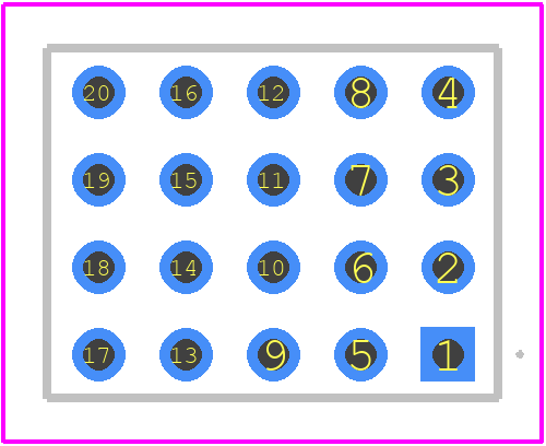 YTS-105-01-S-Q - SAMTEC PCB footprint - Other - Other - YTS-105-01-S-Q-2