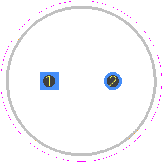 SCCT35B226SRB - Kyocera AVX PCB footprint - Capacitor, Polarized Radial Diameter - Capacitor, Polarized Radial Diameter - 12.5mm X 35mm