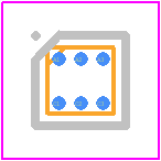 MAX1819EBL33 - Analog Devices PCB footprint - BGA - BGA - 6 UCSP_2022