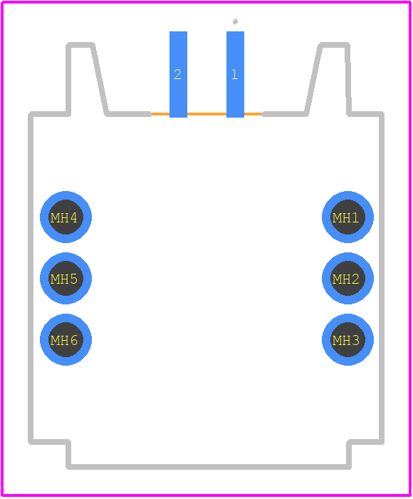 ZE05-2P-2H - Hirose PCB footprint - Other - Other - ZE05-2P-2H-1
