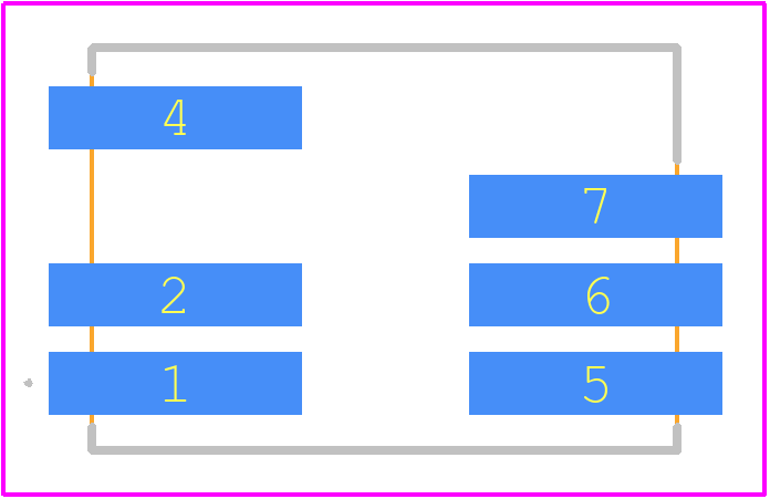 R1M-1224S/SMD - RECOM Power PCB footprint - Other - Other - R1M-1224S/SMD