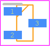 WNM2016-3/TR - Will Semiconductor PCB footprint - SOT23 (3-Pin) - SOT23 (3-Pin) - SOT-23