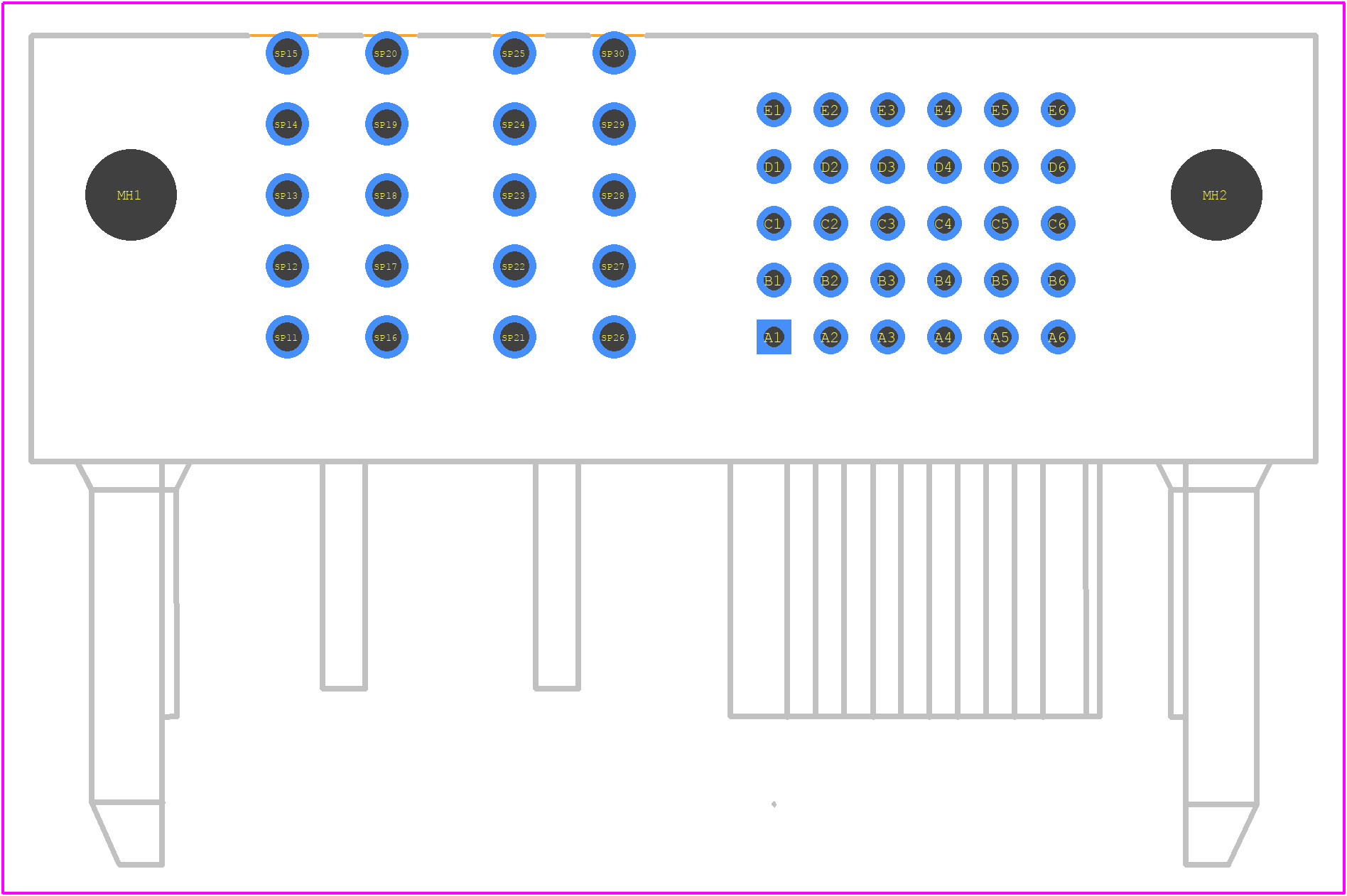 1710888417 - Molex PCB footprint - Other - Other - 1710888417-2