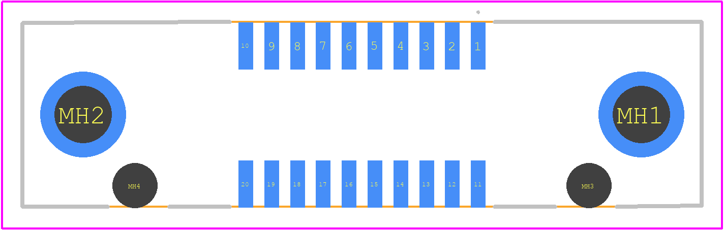 7000090353 - 3M PCB footprint - Other - Other - 7000090353-1