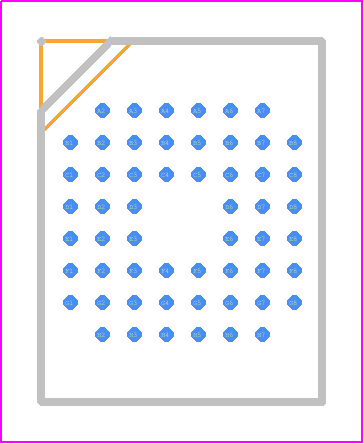 S71GL032NA0BHW0Z2 - Spansion PCB footprint - BGA - BGA - 56-ball Fine-Pitch Ball Grid Array (FBGA) 9 x 7 mm