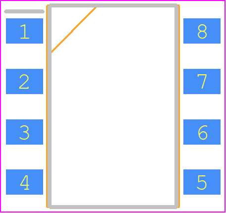 LH1529AAC - Vishay PCB footprint - Small Outline Packages - Small Outline Packages - SMD 8
