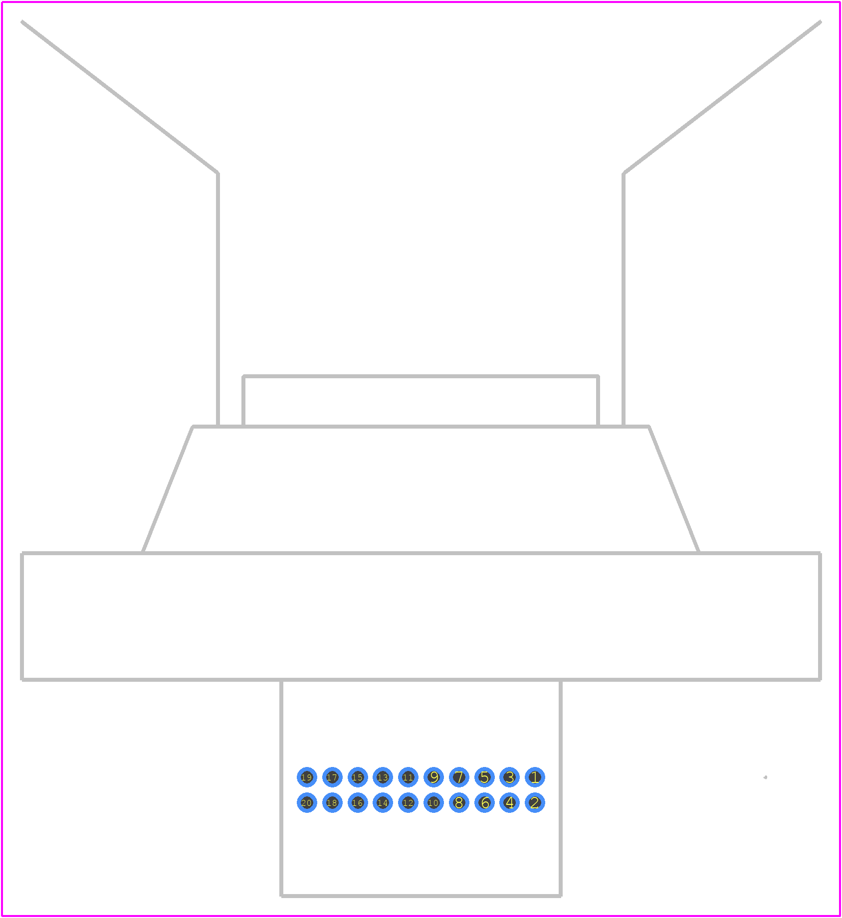 HJ-19PFFR-QS7001 - Amphenol PCB footprint - Other - Other - HJ-19PFFR-QS7001-3