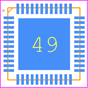 JMS578–QGBA0A - JMicron PCB footprint - Quad Flat No-Lead - Quad Flat No-Lead - QFN48 6x6mm