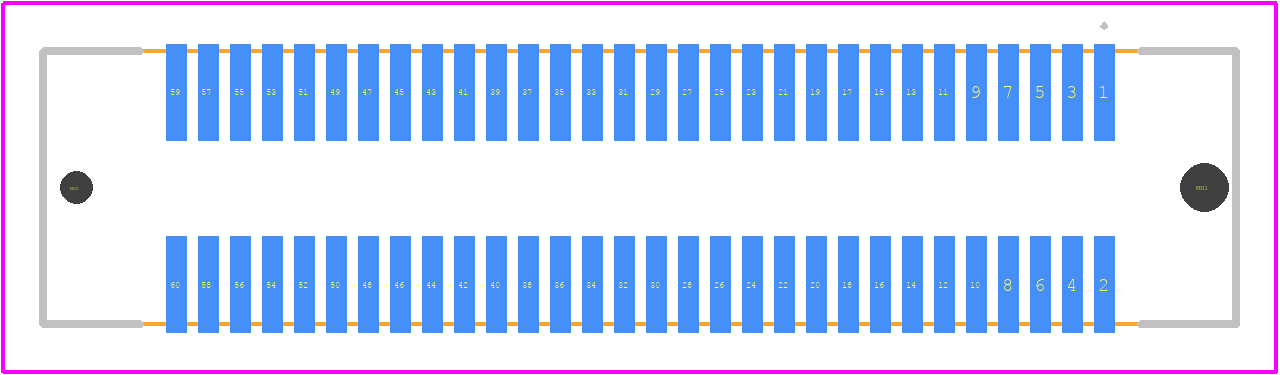61082-064702LF - Amphenol PCB footprint - Other - Other - 61082-064702LF-3