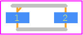 DB2J40700L - Panasonic PCB footprint - Diodes Moulded - Diodes Moulded - DB2J40700L