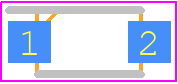 DB2W31900L - Panasonic PCB footprint - Small Outline Diode Flat Lead - Small Outline Diode Flat Lead - Mini2-F3-B