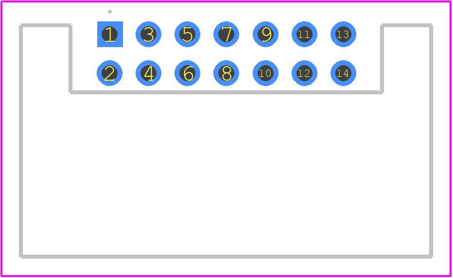 DF51A-14DP-2DS(20) - Hirose PCB footprint - Other - Other - DF51A-14DP-2DS(20)-2