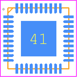 AX88179A - ASIX PCB footprint - Quad Flat No-Lead - Quad Flat No-Lead - 40-pin QFN