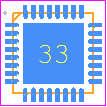 bl602c20 - Buffalo PCB footprint - Quad Flat No-Lead - Quad Flat No-Lead - WiFi/BLE Combo, QFN32, flash 16Mb