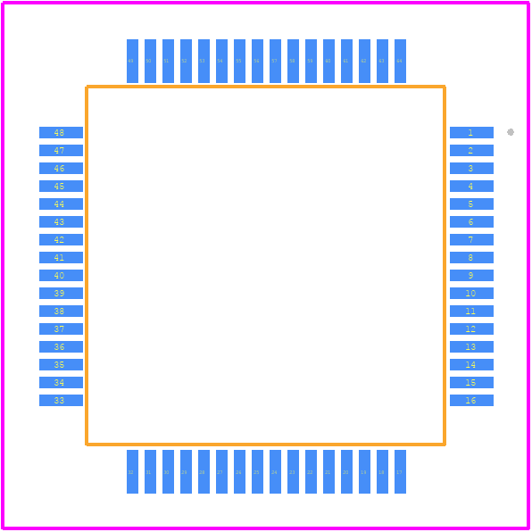 HFDA802-VYT - STMicroelectronics PCB footprint - Other - Other - LQFP64 (10x10x1.4)