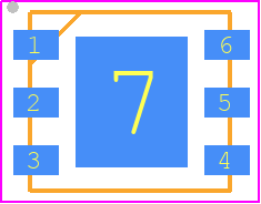 A5G35S004NT6 - NXP PCB footprint - Small Outline No-lead - Small Outline No-lead - A5G35S004NT6