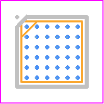 AD4698BCBZ-RL7 - Analog Devices PCB footprint - BGA - BGA - CB-36-5*