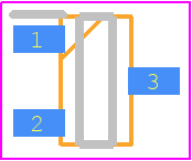 CC6207MST - Cross chip PCB footprint - SOT23 (3-Pin) - SOT23 (3-Pin) - SOT23-3