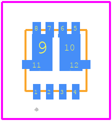 SI7216DN-T1-GE3TR - Vishay PCB footprint - Other - Other - PowerPAK®1212-8, (Single / Dual)
