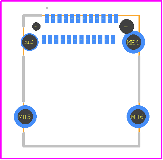 12401832E402A - Amphenol PCB footprint - Other - Other - 12401832E402A