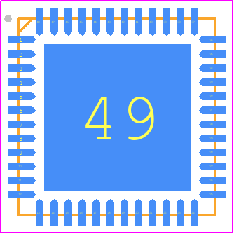 TLE9262QX - Infineon PCB footprint - Quad Flat No-Lead - Quad Flat No-Lead - VQFN48