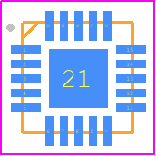 MM32F0020 - MindMotion Microelectronics PCB footprint - Quad Flat No-Lead - Quad Flat No-Lead - MM32F0020_QFN20