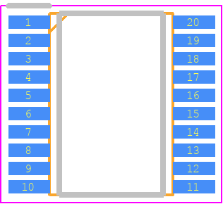 MM32F0020B1T(V) - MindMotion Microelectronics PCB footprint - Small Outline Packages - Small Outline Packages - TSSOP20
