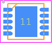 NIS5420 - onsemi PCB footprint - Small Outline No-lead - Small Outline No-lead - NIS5420