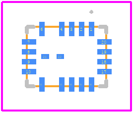 LT8640JUDCF-1#WPBF - Analog Devices PCB footprint - Other - Other - UDCF Package 20(18)-Lead Plastic Side Wettable QFN (3mm × 4mm)_2026