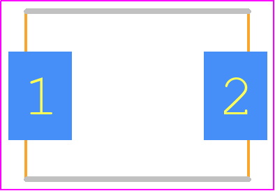 5-0SMDJ33CAH - Eaton PCB footprint - Diodes Moulded Non Polarised - Diodes Moulded Non Polarised - SMC