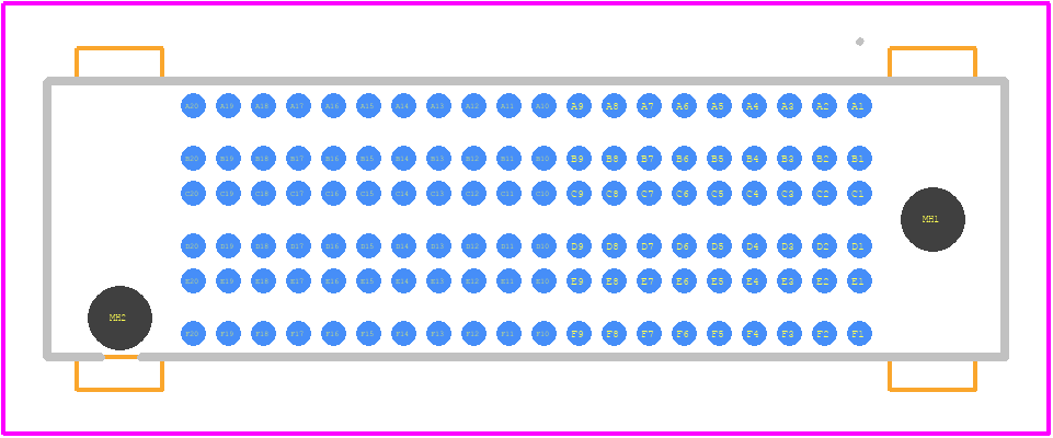 SEAM8-20-S02.0-L-06-2 - SAMTEC PCB footprint - Other - Other - SEAM8-20-S02.0-L-06-2-1