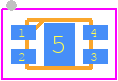 XC6705A551GR-G - Torex PCB footprint - Small Outline No-lead - Small Outline No-lead - USP-4