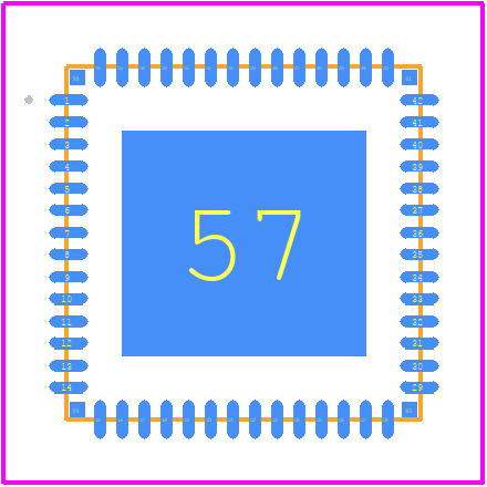 MC33PF8100CHES - NXP PCB footprint - Other - Other - SOT684-21 (DD/SC)