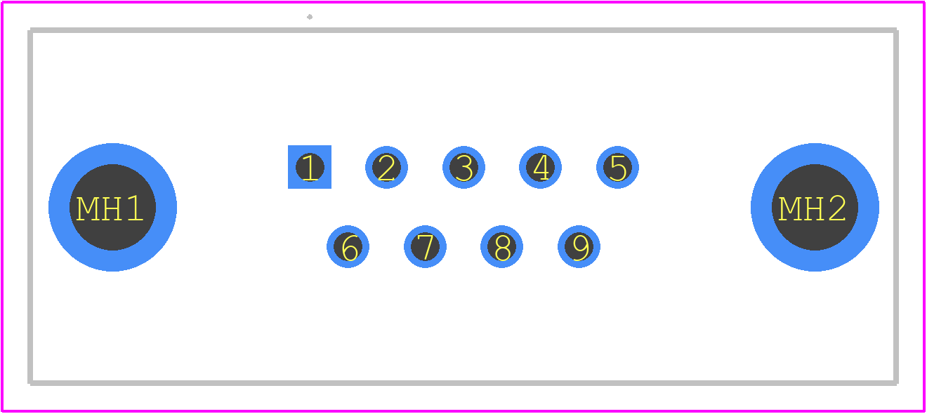 FCE17E09PM4E1 - Amphenol PCB footprint - Other - Other - FCE17E09PM4E1-1