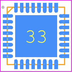 STPM801-TR - STMicroelectronics PCB footprint - Quad Flat No-Lead - Quad Flat No-Lead - STPM801-TR