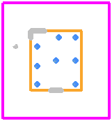 BALFHB-WL-01D3 - STMicroelectronics PCB footprint - Other - Other - CSPG 8_H=0.68 mm