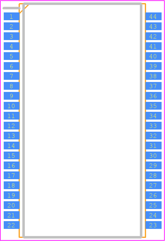 K6R4016V1D-UC100 - SAMSUNG PCB footprint - Small Outline Packages - Small Outline Packages - K6R4016V1D-UC100