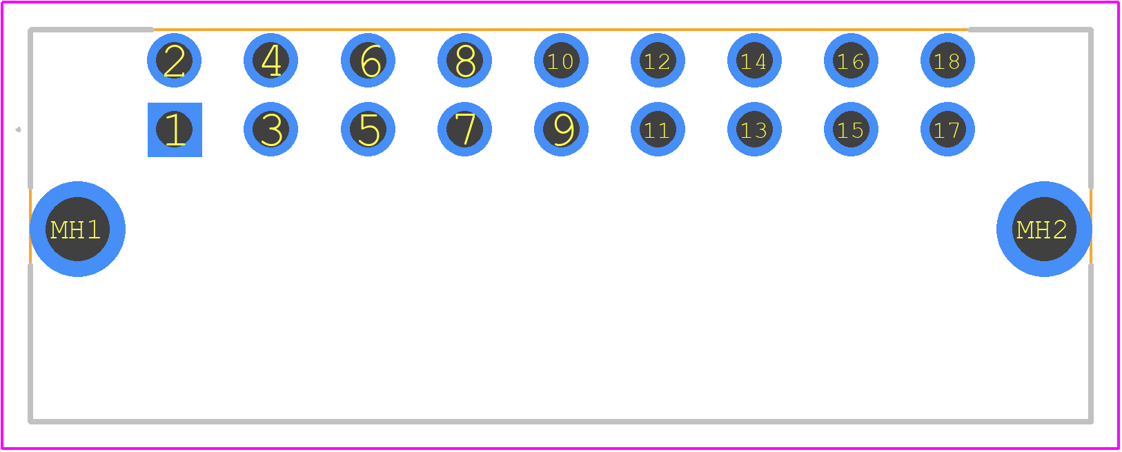 1728530000 - Weidmüller PCB footprint - Other - Other - 1728530000-2